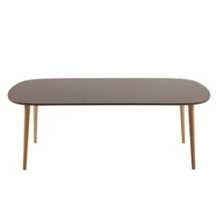 Table Extensible Dalila 9 Table Extensible Dalila -WOOOD Soldes esstisch dalila mit ausziehfunktion buche teilmassiv braun 160 x 100 cm 1284014