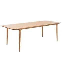 Table Fleek -WOOOD Soldes esstisch fawn eiche massiv eiche geoelt 160 x 90 cm 3867276