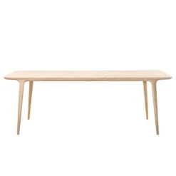 Table Fleek -WOOOD Soldes esstisch fawn eiche massiv eiche weiss geoelt 160 x 90 cm 3867260