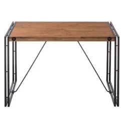 Table MANCHESTER -WOOOD Soldes esstisch manchester ii akazie massiv metall akazie anthrazit 120 x 80 cm 4873688