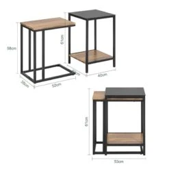 Lot De 2 Tables D'Appoint FBT99-F 25 Lot De 2 Tables D'Appoint FBT99-F -WOOOD Soldes f1cd801426134c54b42ed2d9e216f799