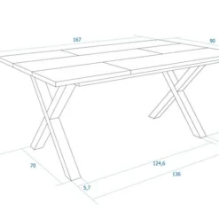 Table à Manger 170 33 Table à Manger 170 -WOOOD Soldes f87b9d6f5e4f4d78b9fc974165469a62