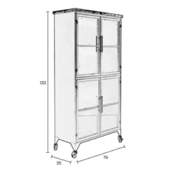 Vitrine En Bois Et Métal -WOOOD Soldes fe498731fa3b4d12b741cdb5a0b97a01