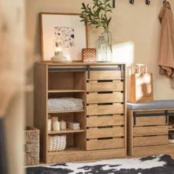 Commode à Chaussures Armoire FSB65-HG -WOOOD Soldes fe55f0d0c250456ea214b0851f1a27e0
