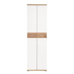 Armoire De Vestibule Nerola -WOOOD Soldes garderobenschrank nerola weiss eiche dekor 4245080