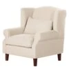 Fauteuil à Oreilles Sofia -WOOOD Soldes ohrensessel colmar xl webstoff beige 4830196