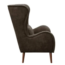 Fauteuil à Oreilles Madame Lebon II -WOOOD Soldes ohrensessel madame lebon ii microfaser espresso 4263524