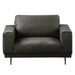 Fauteuil Ramilia -WOOOD Soldes polstergarnitur ramilia 3 2 1 antiklederlook dunkelgrau 4882312