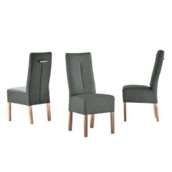 Chaises Capitonnées Funny II (lot De 2) -WOOOD Soldes polsterstuhl funny ii 2er set kunstleder anthrazit eiche 1938318