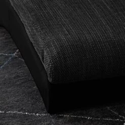 Chaise Longue De Relaxation Carson -WOOOD Soldes relaxliege carson kunstleder strukturstoff schwarz 4905256