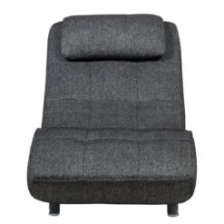 Fauteuil De Relaxation Long Island Tissu -WOOOD Soldes relaxliege long island webstoff stoff parsa grau schwarz 3940920