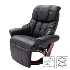 Fauteuil Relaxation Grunewald II 18 Fauteuil Relaxation Grunewald II -WOOOD Soldes relaxsessel grunewald ii echtleder kunstleder schwarz walnuss dekor 1474110