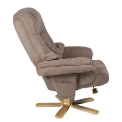 Fauteuil De Relaxation Bordeaux -WOOOD Soldes relaxsessel lacanau mit hocker microfaser braun 446440