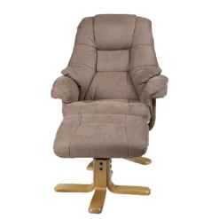 Fauteuil De Relaxation Bordeaux -WOOOD Soldes relaxsessel lacanau mit hocker microfaser braun 446444