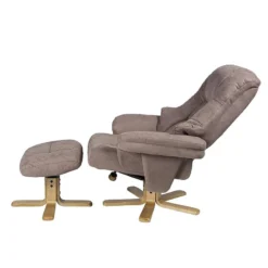 Fauteuil De Relaxation Bordeaux -WOOOD Soldes relaxsessel lacanau mit hocker microfaser braun 446447