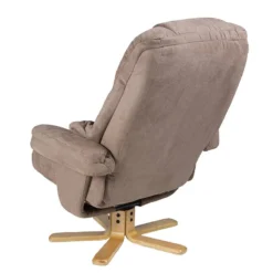 Fauteuil De Relaxation Bordeaux -WOOOD Soldes relaxsessel lacanau mit hocker microfaser braun 446448