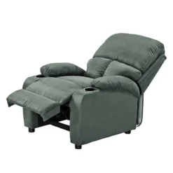 Fauteuil De Relaxation Norvell -WOOOD Soldes relaxsessel norvell microfaser dunkelgruen 4874228