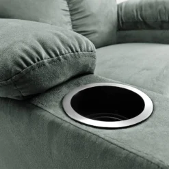 Fauteuil De Relaxation Norvell -WOOOD Soldes relaxsessel norvell microfaser dunkelgruen 4874232