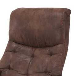 Fauteuil De Relaxation Tornos -WOOOD Soldes relaxsessel tornos mit hocker microfaser braun 3744324