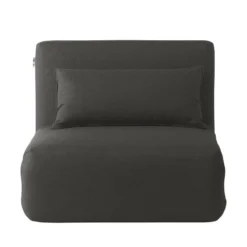 Fauteuil Convertible Carmack I -WOOOD Soldes schlafsessel carmack i webstoff dunkelgrau 4163232