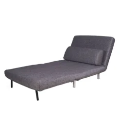 Fauteuil Convertible Copperfield Tissu -WOOOD Soldes schlafsessel copperfield webstoff stoff parsa grau schwarz 3943360