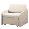 Fauteuil Convertible Disley 2 Fauteuil Convertible Disley -WOOOD Soldes schlafsessel disley webstoff creme schmale armlehne 5103128