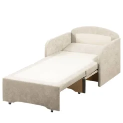 Fauteuil Convertible Disley -WOOOD Soldes schlafsessel disley webstoff creme schmale armlehne 5103136