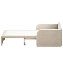 Fauteuil Convertible Disley -WOOOD Soldes schlafsessel disley webstoff creme schmale armlehne 5103148