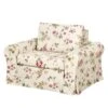 Fauteuil-lit Latina Country Avec Housse -WOOOD Soldes schlafsessel latina v flachgewebe gebluemt creme 4132812