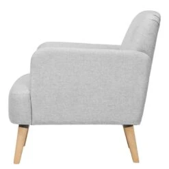 Fauteuil Athie -WOOOD Soldes sessel athie webstoff hellgrau 4602784
