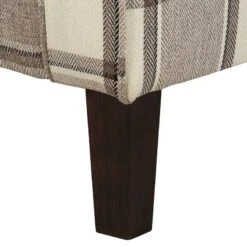 Fauteuil à Oreilles Colmar XL -WOOOD Soldes sessel corteen webstoff braun beige 4283716