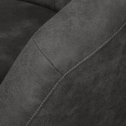 Fauteuil Marvin -WOOOD Soldes sessel duhnen antiklederlook dunkelgrau 4107532