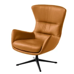 Fauteuil Hepburn III -WOOOD Soldes sessel hepburn ii echtleder echtleder neka cognac 5024956