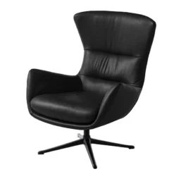Fauteuil Hepburn III -WOOOD Soldes sessel hepburn ii echtleder echtleder neka schwarz 5024928