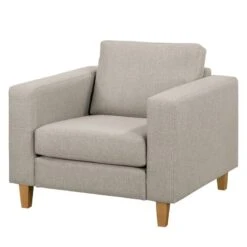 Fauteuil MAISON -WOOOD Soldes sessel maison webstoff granit 4869008