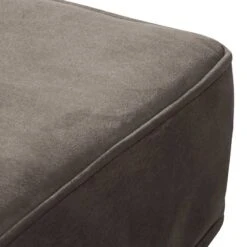 Fauteuil à Oreilles Miscol -WOOOD Soldes sessel miscol antiklederlook mit hocker braungrau 4886388