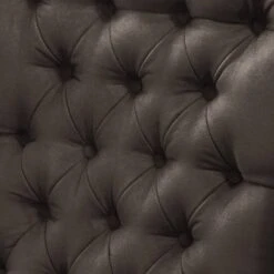 Fauteuil à Oreilles Miscol -WOOOD Soldes sessel miscol antiklederlook mit hocker braungrau 4886396