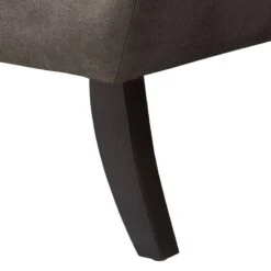 Fauteuil à Oreilles Miscol -WOOOD Soldes sessel miscol antiklederlook mit hocker braungrau 4886412