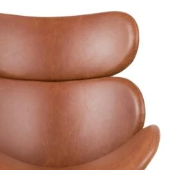 Fauteuil Montola Imitation Cuir -WOOOD Soldes sessel montola kunstleder cognac chrom 5087456