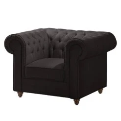 Fauteuil Chesterfield Pintano -WOOOD Soldes sessel pintano webstoff anthrazit 4897680