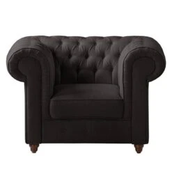 Fauteuil Chesterfield Pintano -WOOOD Soldes sessel pintano webstoff anthrazit 4897688