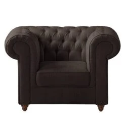 Fauteuil Chesterfield Pintano -WOOOD Soldes sessel pintano webstoff espresso 4897648