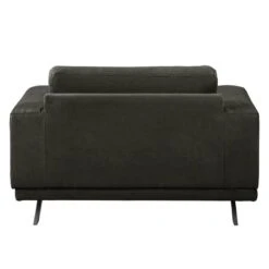 Fauteuil Ramilia -WOOOD Soldes sessel ramilia antiklederlook dunkelgrau 4882420