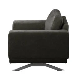 Fauteuil Ramilia -WOOOD Soldes sessel ramilia antiklederlook dunkelgrau 4882424