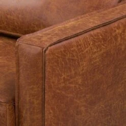 Fauteuil XL FORT DODGE -WOOOD Soldes sofa fort dodge 2 sitzer antiklederlook cognac 4669872
