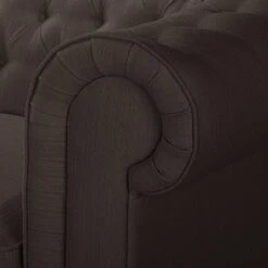 Fauteuil Chesterfield Pintano -WOOOD Soldes sofa pintano 3 sitzer webstoff espresso 4897360