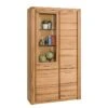 Armoire Vitrine Lombok II -WOOOD Soldes standvitrine lombok iii teilmassiv wildeiche 5004080