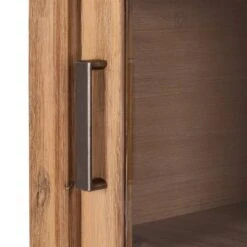 Vitrine Toumanar -WOOOD Soldes standvitrine toumanar akazie teilmassiv akazie sand 3627437