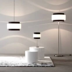 Tables D’appoint Circle (2 éléments) 14 Tables D’appoint Circle (2 éléments) -WOOOD Soldes stehleuchte wip baumwollstoff metall 1 flammig 4772316