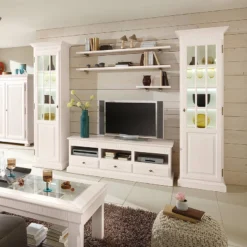 Ensemble De Meubles TV La Carlotta 17 Ensemble De Meubles TV La Carlotta -WOOOD Soldes tv wohnwand la carlotta pinie massiv creme 490651